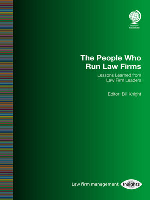 cover image of The People Who Run Law Firms